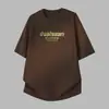 Camiseta Pesada de Algodón Puro Estilo Americano 260g para Hombre, Top Holgado de Manga Corta, Camiseta Japonesa de Moda con Estampado, 100% Algodón, Manga Media