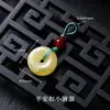 Colgante de Paz de Jade Colorido con Amuleto de Vaina de Loto Colgante Pequeño Colgante Hecho a Mano DIY Accesorio para Pulsera En Stock