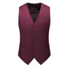 Colete de terno colorido, preto e azul, plus size, corte slim, roupa formal, colete de terno de hotel vermelho, colete, branco