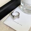 Anillo de Color Libre con Lazo de Niña de Ballet Personalizado Industria Pesada Nicho Corea del Sur Dongdaemun Anillo de Apertura Versátil