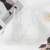 Encaje Sexy Copa Triangular Francesa Honda Hermosa Espalda Ropa Interior Sencilla Ligera Sin Aro de Acero Estudiante Envoltura Pecho Hermosa Espalda Ropa Interior