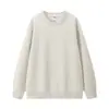Sudadera de Algodón Pesado de Moda Ropa de Trabajo Holgada Cuello Redondo Manga Larga Ropa de Trabajo Uniforme de Grupo Uniforme de Clase Camisa Cultural con Logo Impreso