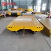 Vehículo de Transferencia sobre Rieles para Manejo de Materiales de Taller de Fábrica Vehículo Eléctrico de Plataforma Plana Alimentado por Cable de 380V Vehículo de Plataforma Plana Controlado Remotamente