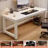 Escritorio de Computadora para Dormitorio, Uso en Casa, Escritorio Rectangular de Oficina, Escritorio de Estudio para Estudiantes, Escritorio Sencillo Personalizable