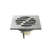 Desagüe de piso de acero inoxidable de alta calidad en color gris plomo, alto caudal, para baño, regadera, lavadora, alcantarilla, a prueba de insectos y olores
