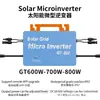 Microinversor solar de 600W-800W pode ser processado cor do LOGOTIPO opcional cor preta prata