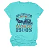 Por favor, tenga paciencia. Amazon Ebay Sitio Independiente Camiseta Casual de Moda para Mujer Cuello Redondo Manga Corta Comercio Exterior