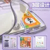 Bolsa de Armazenamento para Classificação de Assuntos, Bolsa Transparente para Documentos para o Início da Temporada Escolar, Bolsa de Papel de Teste Multicamadas em Forma de L para Estudantes e Alunos do Ensino Fundamental