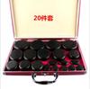 Jinbolan SPA caja de calentamiento con piedras de energía volcánica juego de 16 piezas juego automático de temperatura constante de piedras calientes piedra de masaje