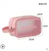Bolsa de Cosméticos Popular en Internet Estilo Ins Bolsa de Cosméticos de Viaje Almacenamiento Portátil Gran Capacidad Impermeable Transparente Neceser para Hombres y Mujeres