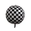 Balão de Alumínio 4D Impresso de Aniversário de 22 polegadas Festa de Aniversário decoração de casamento balão de folha de alumínio disco atacado