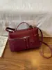 Bolsa de Ante Flocado para Mujer 2026 Nuevo Otoño Retro Gorpcore para el Trabajo Pequeña Bolso de Hombro Cruzado