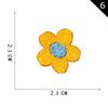 Yuanda Aparatos de Bordado por Computadora Calcomanías de Tela de Flores Calcomanías de Tela para Bordar Accesorios de Ropa Calcomanías de Bordado Parche de Bordado DIY