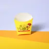 Caixas Pequenas Personalizadas para Batatas Fritas, Grau Alimentício, Sem Dobras, Papelão Branco Espesso, à Prova d'Água e à Prova de Vazamentos, para Embalagem Comercial para Levar de Lanches