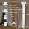 Colunas de gesso, colunas romanas, gesso francês, molduras decorativas estilo europeu feitas sob medida, paredes de fundo acabadas, colunas redondas e quadradas.