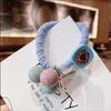 Cuerda para el pelo simple estilo japonés y coreano, Anillo para el pelo de bola de color caramelo Dongdaemun coreano, Banda elástica, Triángulo, Perla, Accesorios para el pelo de coleta