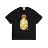 Camiseta BAPE Verão Camuflada Unissex Manga Curta Gola Redonda Estilo Japonês Tendência
