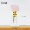 Botella de Perfume de Cristal Natural Botella Dispensadora de Vidrio Estilo de Lujo Accesible y Elegante Botella Dispensadora de Piedra Cruda de Cristal Botella Sellada
