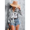 Spot Transfronterizo Aliexpress 2023 Camisa de Manga Larga Estampada de Moda Caliente Europea y Americana