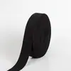 En Stock Negro y Blanco Imitación Nylon Terciopelo Doble Cara Cintura Lisa Banda Elástica de Alta Elasticidad