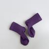 Meias de Meia-panturrilha para Primavera e Outono Meias Infantis Cor Sólida Cor Morandi Listradas Meias para Bebê Lisas Meias Coreanas para Meninos e Meninas