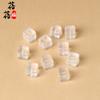 Beibei Fu Accesorios de Talla de Azúcar de Cristal Natural Cristal Blanco Cristal en Polvo Amatista Citrino DIY Accesorios con Agujero Pasante