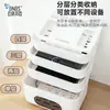 Caja de almacenamiento para router de plástico blanco BNBS, caja wifi multicapa apilable, estante para cables de alimentación de sala de estar