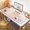 Tapete de mesa de desenho animado protetor de mesa para estudante tapete de mesa de escrita para computador à prova d'água à prova de óleo lavável toalha de mesa para estudo infantil