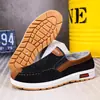 Zapatos de Hombre de Pekín Antiguo Primavera y Verano Nuevos Zapatos Casuales de Hombre Zapatos de Lona Transpirables de Una Pierna Zapatos Cómodos para Caminar para Hombres de Mediana Edad y Ancianos