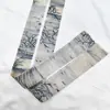 Faixa de cabelo Hanfu estilo chinês antigo faixa de cabelo estilo tinta lenço de seda estilo chinês tinta bambu fita amarrar bolsa cinto acessórios de vestuário