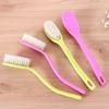 Mango Curvo Plástico Cepillo Suave para Zapatos Limpieza del Hogar Cerdas Cepillo para Zapatos Cerdas Flexibles Mango Curvo Plástico Cepillo para Zapatos