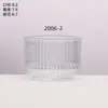 Copos de Vidro Transparente para Velas com Fundo Espesso para Venda no Atacado pelo Fabricante, Porta-Velas de Vidro para Aromaterapia Caseira, Porta-Velas para Quarto, Enfeites de Fragrância