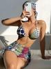 2024 nuevo comercio exterior transfronterizo Amazon Europa y Estados Unidos sexy bikini dividido estampado traje de baño para damas fabricantes mayoreo