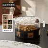 Plato de Fruta de Lujo Ligero para Sala de Estar, Uso en Casa Mesa de Café Caja de Frutos Secos, Bandeja de Fruta de Plástico con Compartimentos Múltiples, Caja de Almacenamiento para Semillas y Snacks