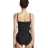 Nuevo Traje de Baño de una Pieza Estilo Francés Pura Pasión para Mujer, que Oculta el Vientre, Adelgazante, Realce para Busto Pequeño, Ropa de Baño para Vacaciones en Aguas Termales