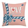 Funda de Almohada Serie Día de San Valentín Transfronteriza Rosa Amor Atmósfera Festiva Decoración del Hogar Cojines Fundas de Cojín Mayoreo