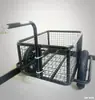 Reboque de Motocicleta para Trailer Pequeno, Triciclo de Transporte de Carga Traseiro para Bicicleta Elétrica, Trailer de Barraca de Pesca de Viagem