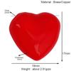 S55 Nuevo Popular Europeo y Americano Concha Corazón Rojo Amor Colgante Pequeño con Zircón