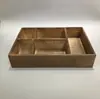 Caja de Tiza para Escritorio Escolar Caja de Almacenamiento Organizador de Escritorio de Oficina de Madera Caja de Almacenamiento de Tiza de 2 Compartimentos Caja de Tiza para Podio