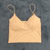 Top de tubo con tirantes en la espalda y diseño de tarjeta sin costuras de seda de hielo, mismo estilo, para mujer, ropa exterior, chaleco, ropa interior inalámbrica, pecho envuelto