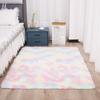 Alfombra Impresa Tie-Dye de Amazon Alfombra para Dormitorio Alfombra para Sala de Estar Estudio Alfombra de Lana de Seda Poliéster Degradado en Stock