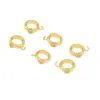 Chapado conservador de color oro real de 18k incrustado con diamante tres pasos con colgante anillo de diamante de agujero grande cuenta espaciadora colgante de pulsera accesorios de joyería DIY C44