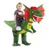 Disfraz inflable de dinosaurio personalizable traje de tiburón alienígena Halloween disfraz divertido para actuación decoración de fiesta