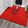 Felpudo de entrada rojo, alfombrilla para el recibidor, alfombra para la entrada, alfombrilla cortable, alfombrilla absorbente para los pies para uso doméstico
