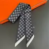 Bufanda Nueva de Seda Sarga, Bufanda Diagonal Estilo Coreano, Cinta Decorativa para Bolsa, Diadema para Mujer, Souvenir Versátil