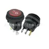 Kcd1 Interruptor à Prova d'Água de Peça Única com 3 Pinos e 2 Velocidades com Luz, Interruptor de Chave Redondo Superior e Inferior à Prova de Poeira e Óleo