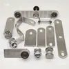 Acero Inoxidable 304 Barandilla de Escalera Maciza Poste Pasamanos Accesorios Abrazadera de Vidrio Conector Fijo Pie de Garra Orejera