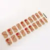 Pegatinas para Uñas Semi-Curadas de 20 Dedos con Diamante Pegatinas de Porcelana Segunda Generación Venta al por Mayor de Fábrica Pegatinas para Uñas Semi-Curadas Gel UV Semi-Horneadas