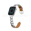 Para Apple watch8 ultra Correa Apple Watch Correa de Acero Inoxidable con Cuero Correa de Cuero Apple