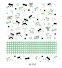 Pegatinas Calcomanías para Uñas Portátiles Panda Mariquita de Siete Estrellas Tortuguita Colección Linda Cuadrícula Completa Linda Pegatinas para Uñas DIY